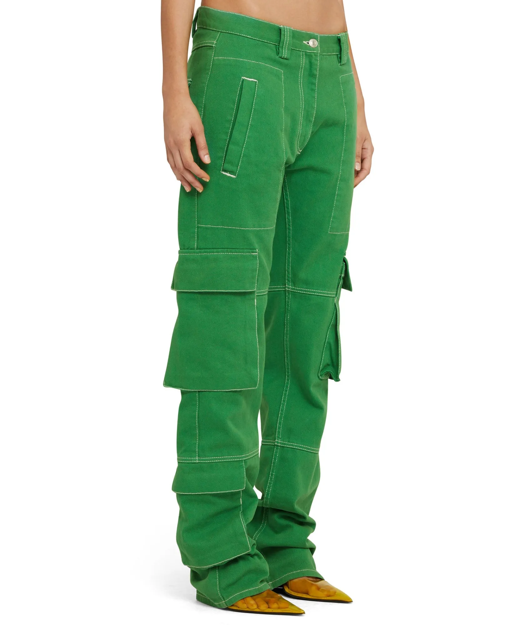 Pantalone Cargo In Bull Tinta Unita^MSGM Discount