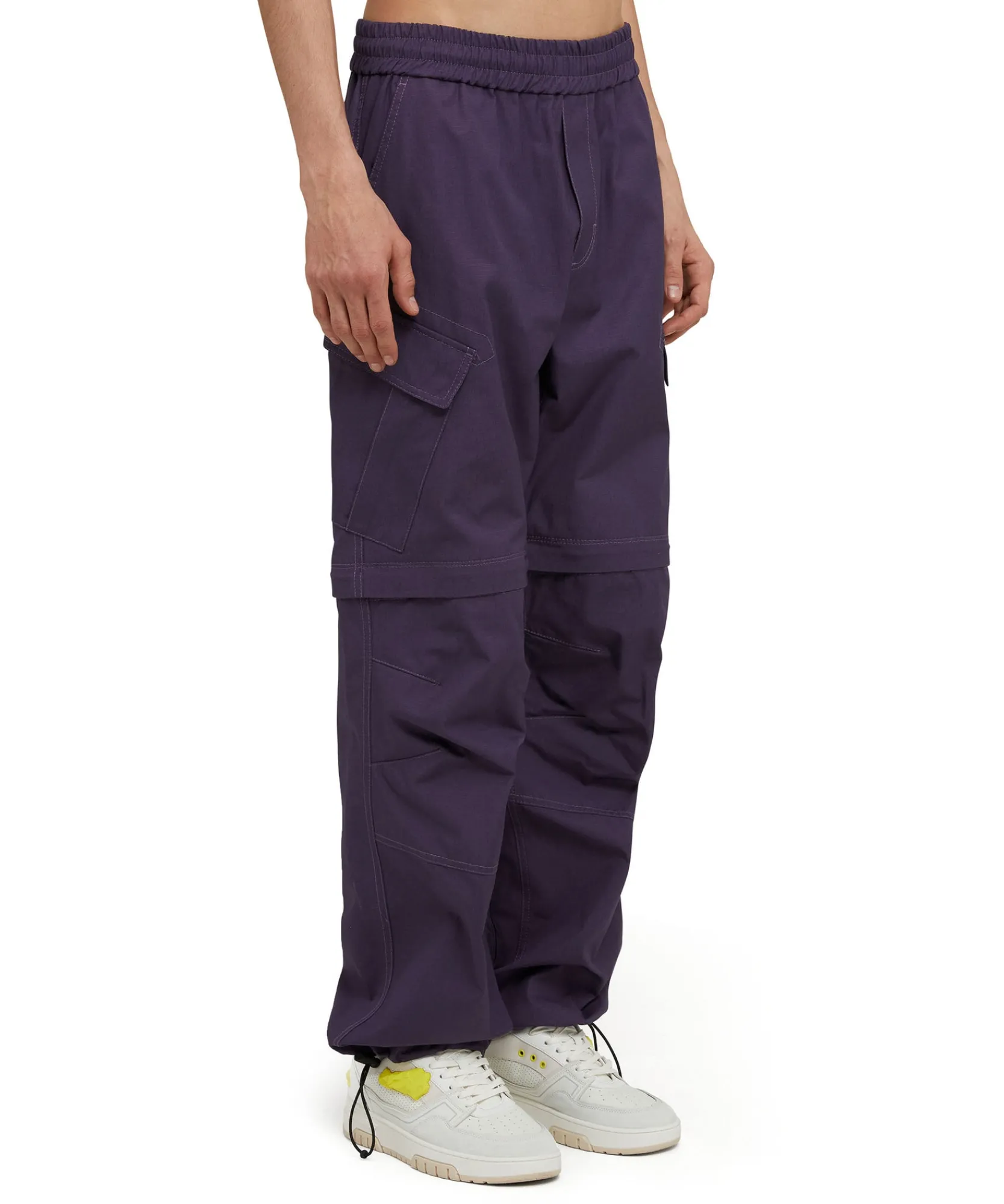Pantalone Cargo In Cotone Tinta Unita^MSGM Fashion