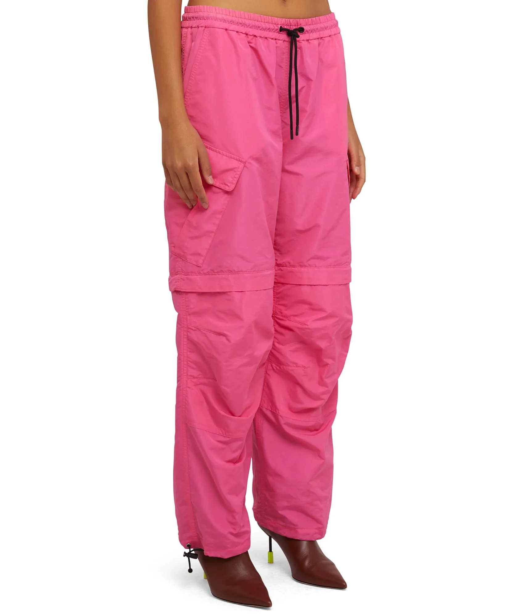 Pantalone Cargo In Taffeta Tinta Unita^MSGM Best Sale