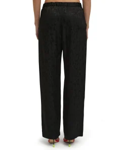 Pantalone Fluido A Gamba Dritta In Viscosa Camo Jaquard^MSGM Fashion
