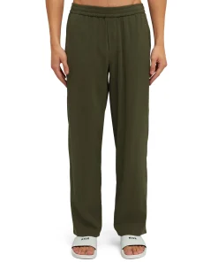 Pantalone Fluido In Viscosa Tinta Unita A Gamba Dritta^MSGM Hot