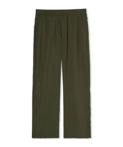 Pantalone Fluido In Viscosa Tinta Unita A Gamba Dritta^MSGM Hot
