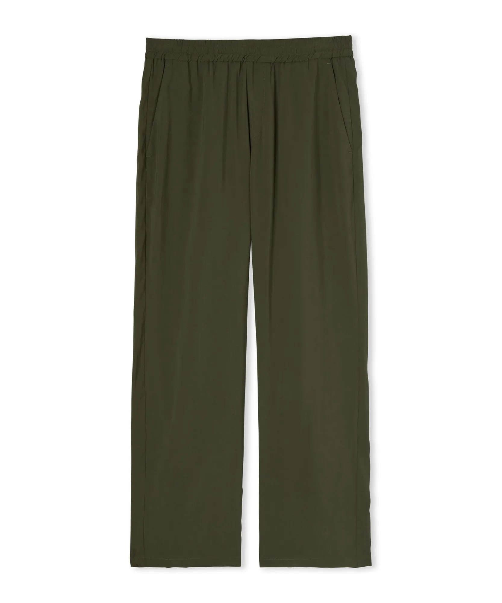 Pantalone Fluido In Viscosa Tinta Unita A Gamba Dritta^MSGM Hot