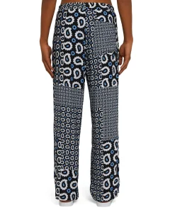 Pantalone Fluido In Viscosa A Gamba Dritta Con Stampa "Patchwork Paisley"^MSGM Shop