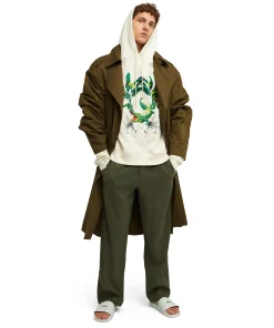 Pantalone Fluido In Viscosa Tinta Unita A Gamba Dritta^MSGM Online
