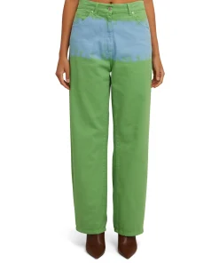 Pantalone In Bull A Gamba Dritta Con Lavorazione "Tie Dye Bull"^MSGM Flash Sale