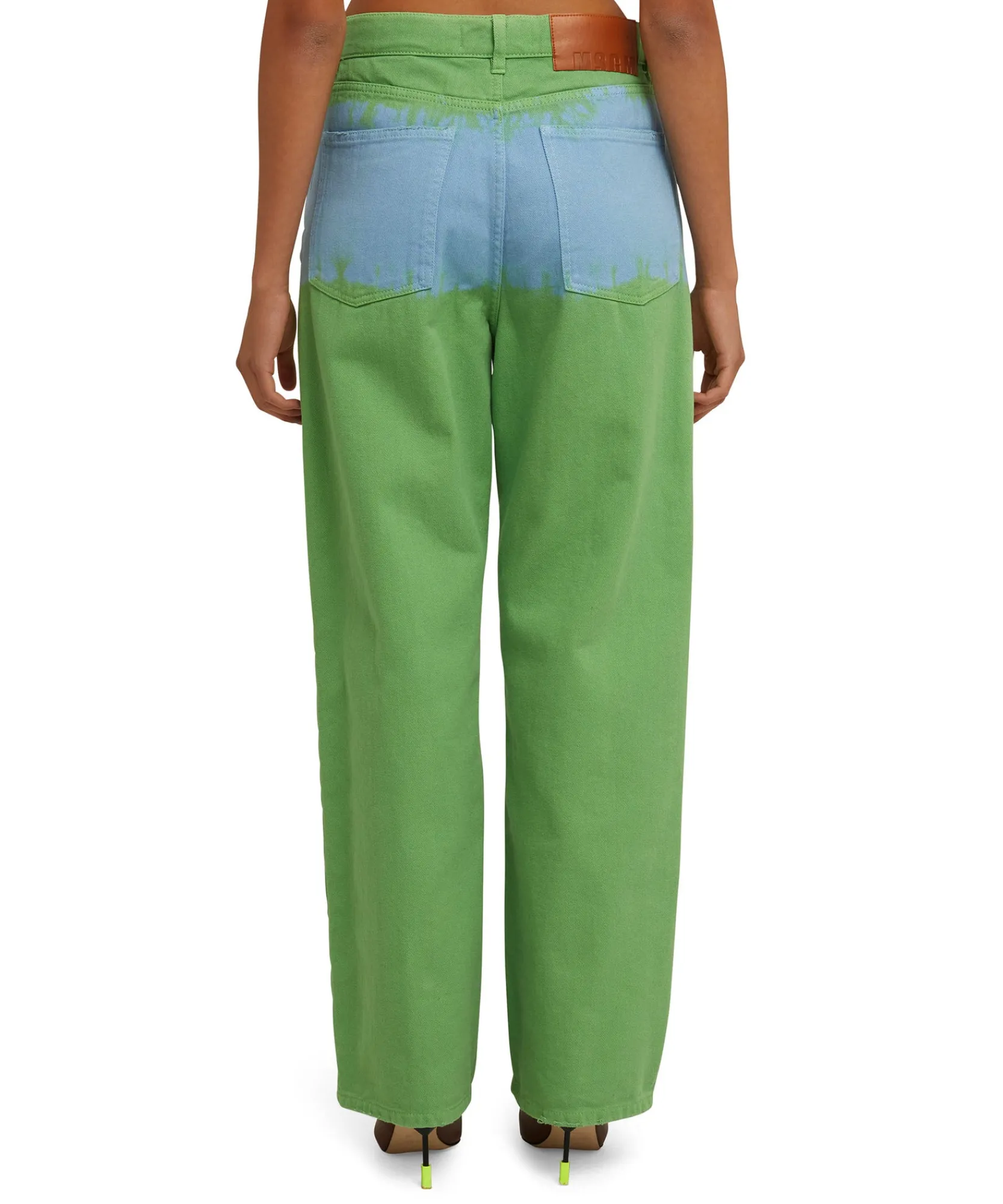 Pantalone In Bull A Gamba Dritta Con Lavorazione "Tie Dye Bull"^MSGM Flash Sale