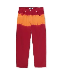 Pantalone In Bull A Gamba Dritta Con Lavorazione "Tie Dye Bull"^MSGM Flash Sale