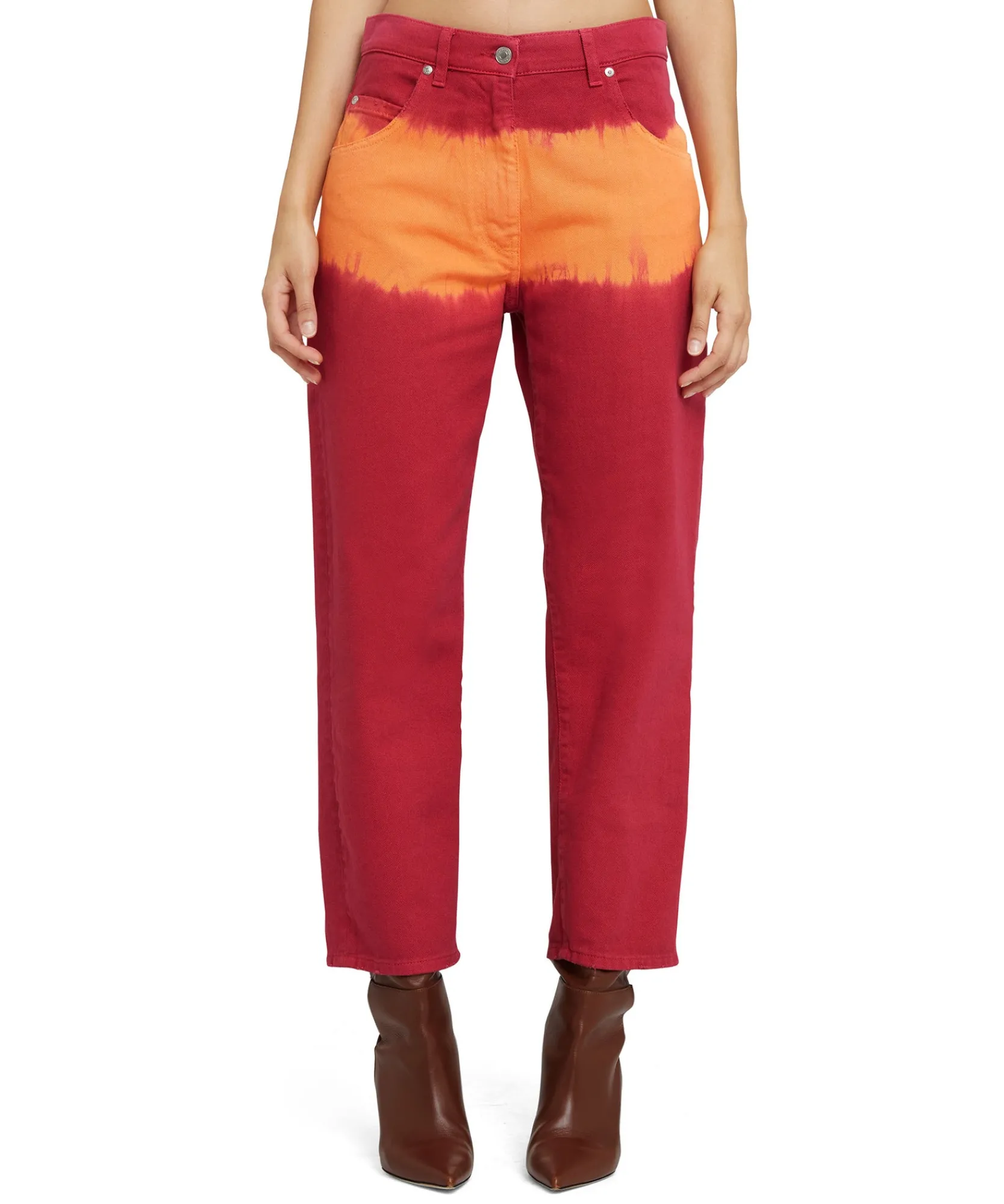Pantalone In Bull A Gamba Dritta Con Lavorazione "Tie Dye Bull"^MSGM Flash Sale
