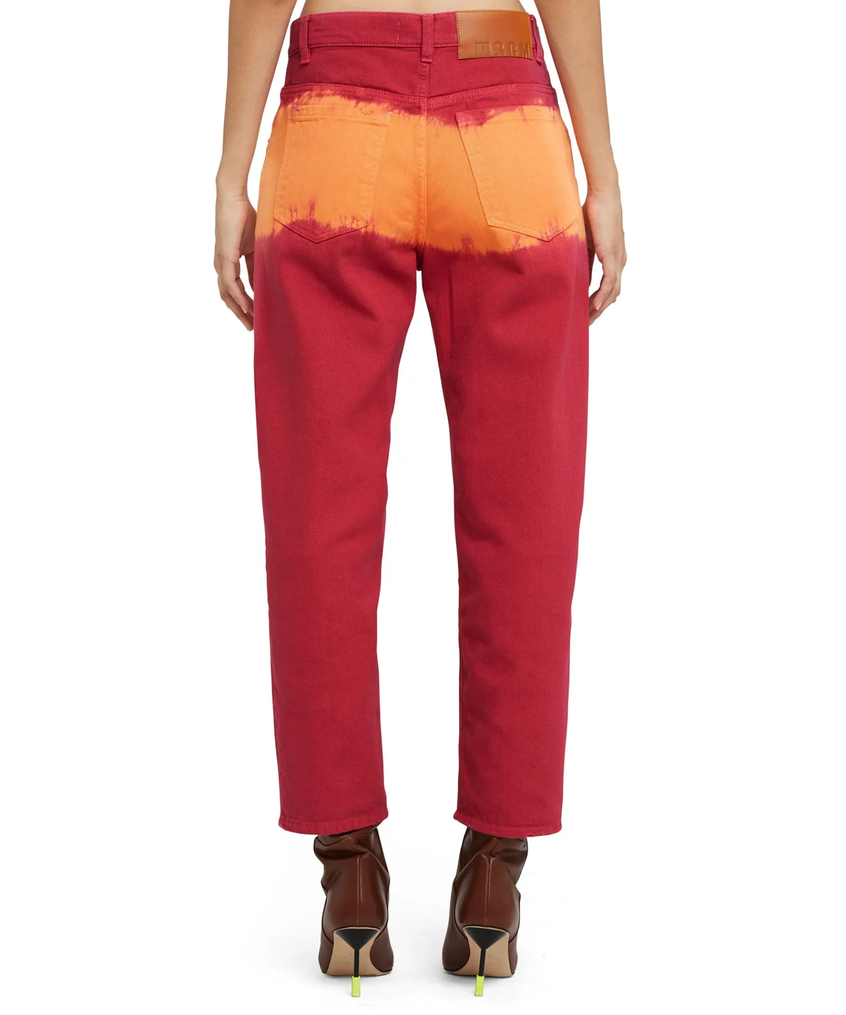 Pantalone In Bull A Gamba Dritta Con Lavorazione "Tie Dye Bull"^MSGM Flash Sale