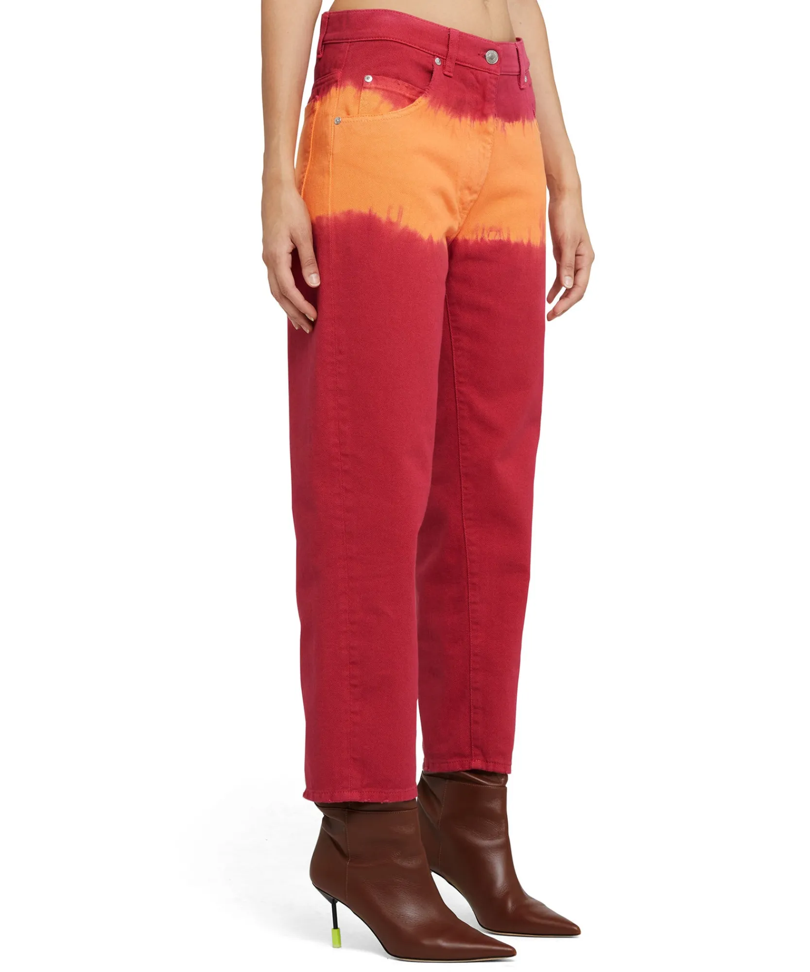 Pantalone In Bull A Gamba Dritta Con Lavorazione "Tie Dye Bull"^MSGM Flash Sale
