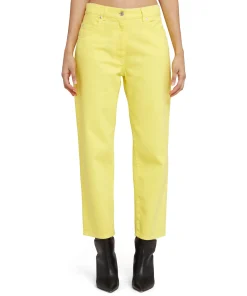 Pantalone In Bull A Gamba Dritta In Tinta Unita^MSGM New