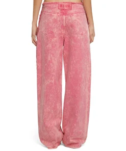 Pantalone In Bull Vita Bassa Con Lavorazione "Marble"^MSGM Discount