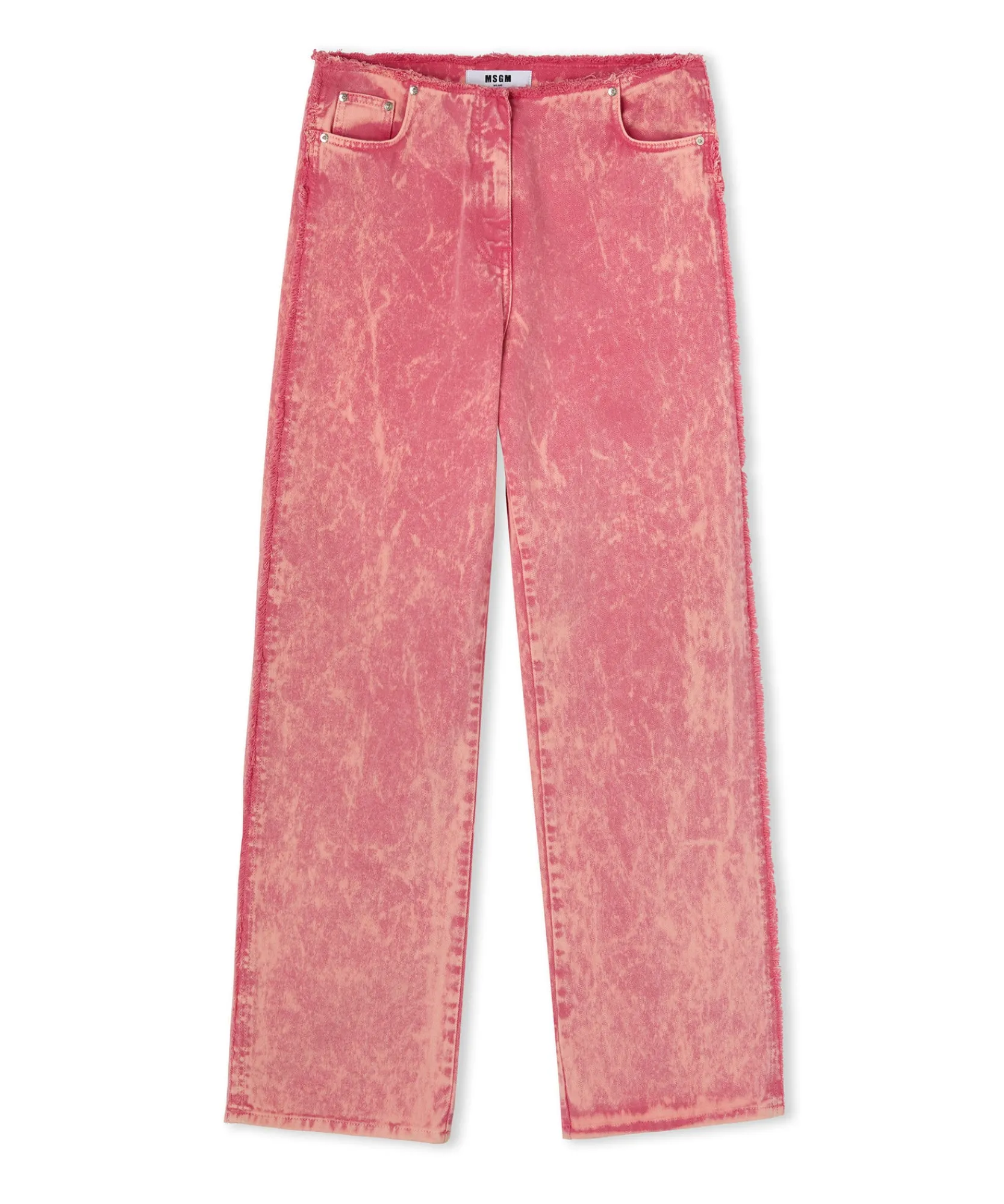 Pantalone In Bull Vita Bassa Con Lavorazione "Marble"^MSGM Flash Sale