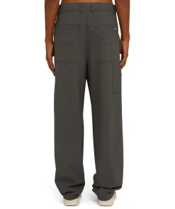 Pantalone Worker A Gamba Dritta Tinta Unita^MSGM Fashion