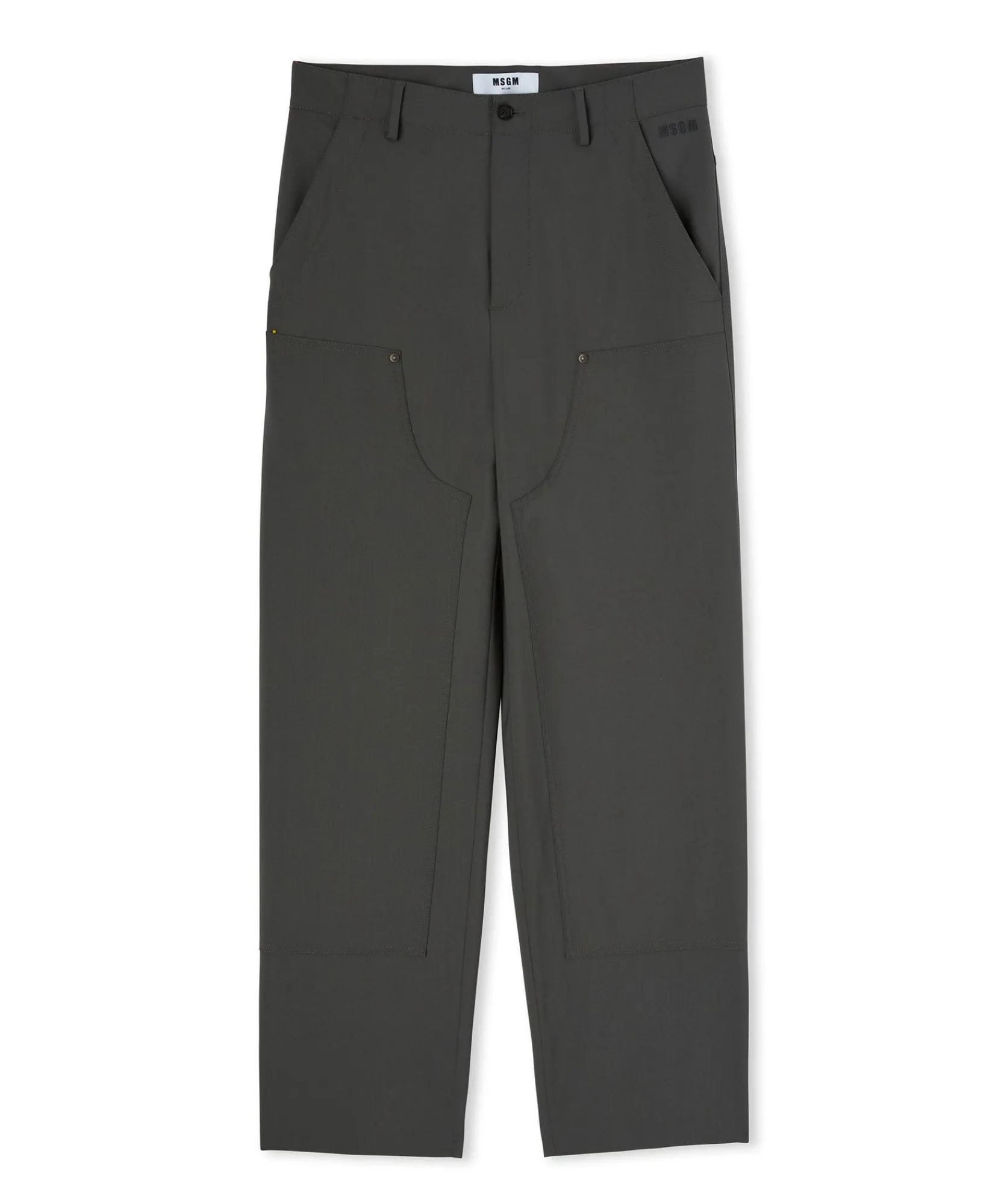 Pantalone Worker A Gamba Dritta Tinta Unita^MSGM Fashion