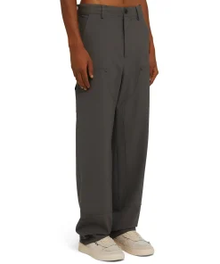 Pantalone Worker A Gamba Dritta Tinta Unita^MSGM Fashion