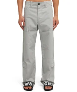 Pantalone Worker In Cotone Tinta Unita^MSGM Sale