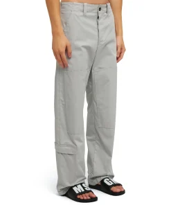 Pantalone Worker In Cotone Tinta Unita^MSGM Sale