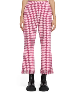 Pantaloni A Gamba Dritta In Pied De Poule^MSGM New