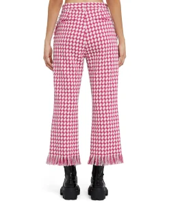 Pantaloni A Gamba Dritta In Pied De Poule^MSGM New