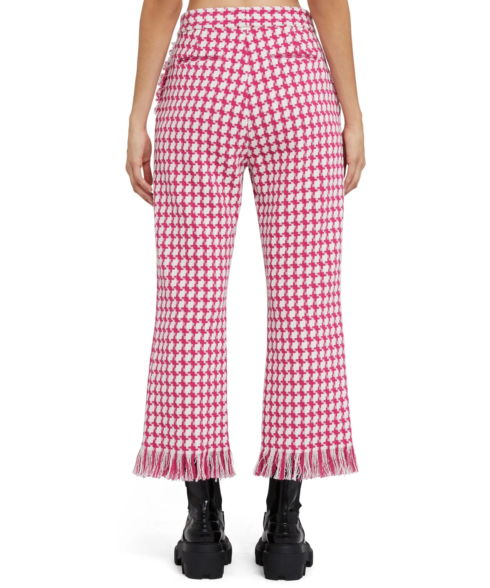 Pantaloni A Gamba Dritta In Pied De Poule^MSGM New