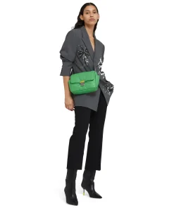 Pantaloni A Gamba Dritta In Viscosa Grezza Tinta Unita^MSGM Clearance
