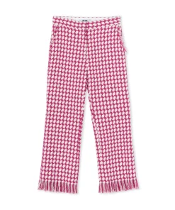 Pantaloni A Gamba Dritta In Pied De Poule^MSGM Cheap