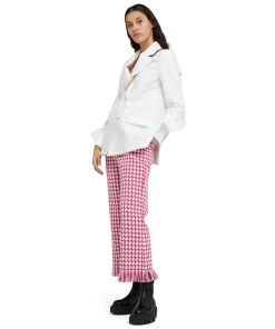 Pantaloni A Gamba Dritta In Pied De Poule^MSGM Cheap