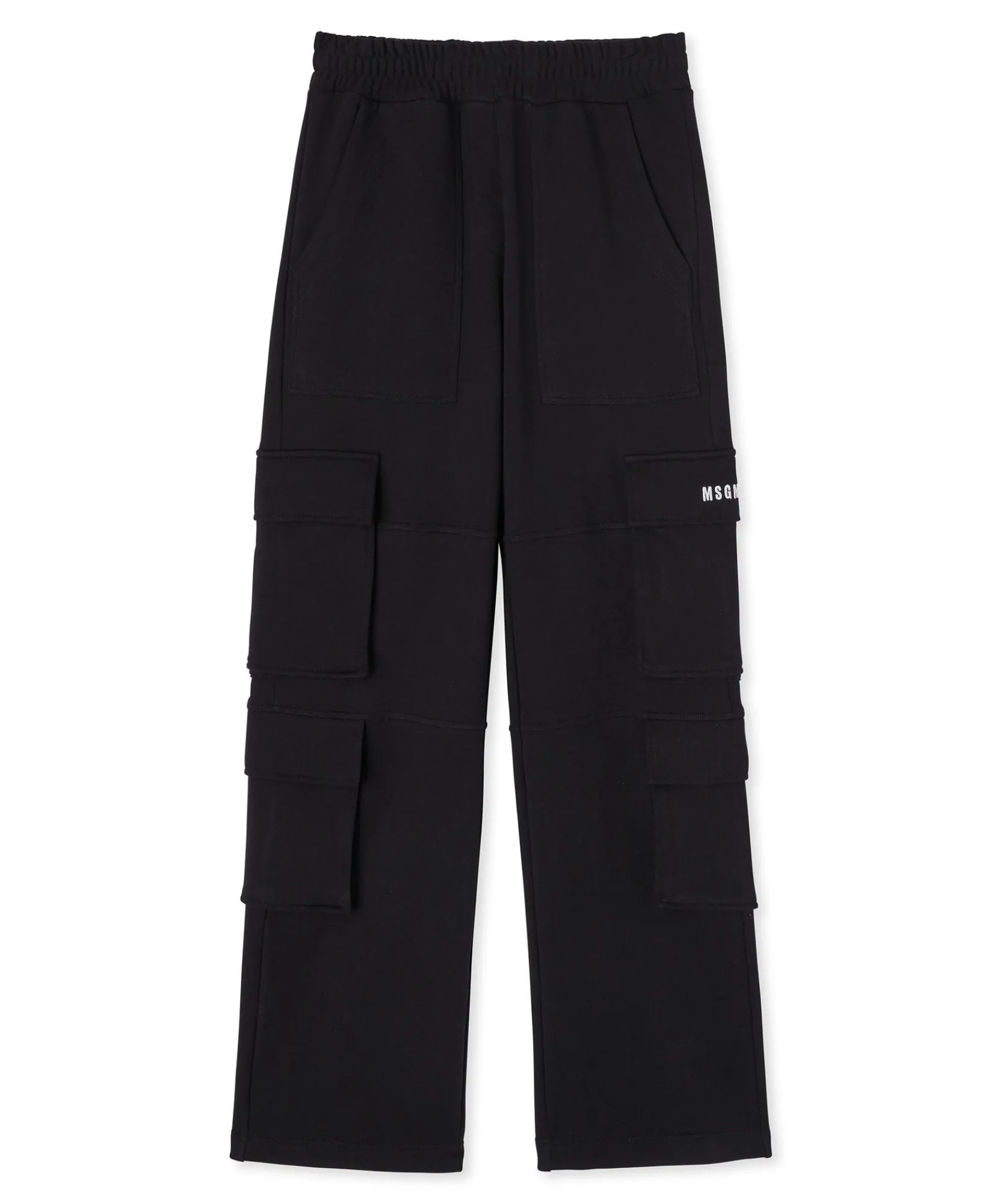Pantaloni Joggers Cargo In Cotone Con Gamba Dritta^MSGM Shop