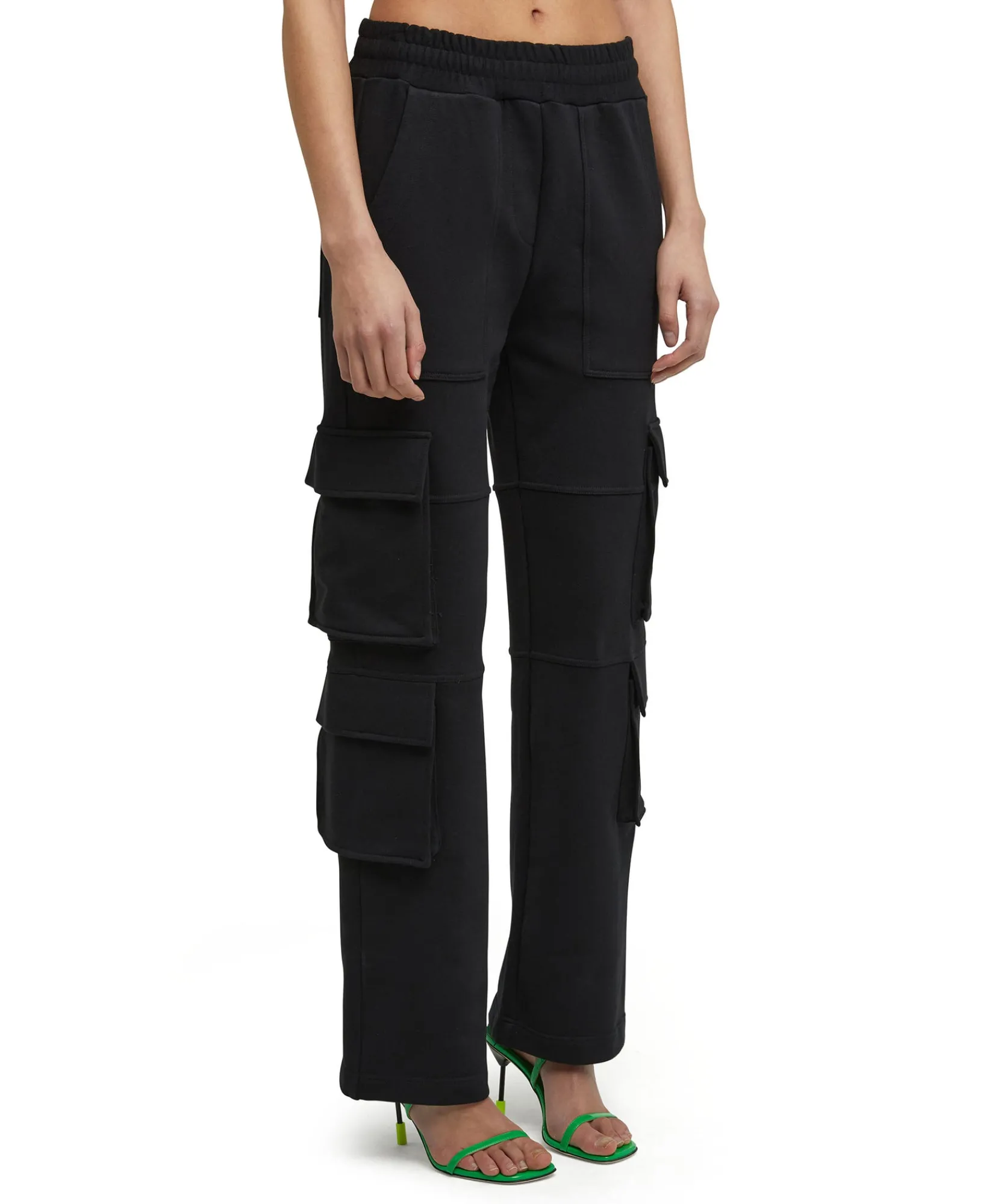 Pantaloni Joggers Cargo In Cotone Con Gamba Dritta^MSGM Shop