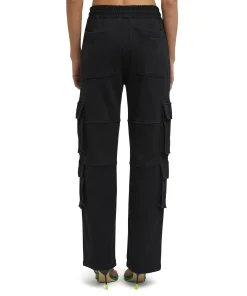 Pantaloni Joggers Cargo In Cotone Con Gamba Dritta^MSGM Shop