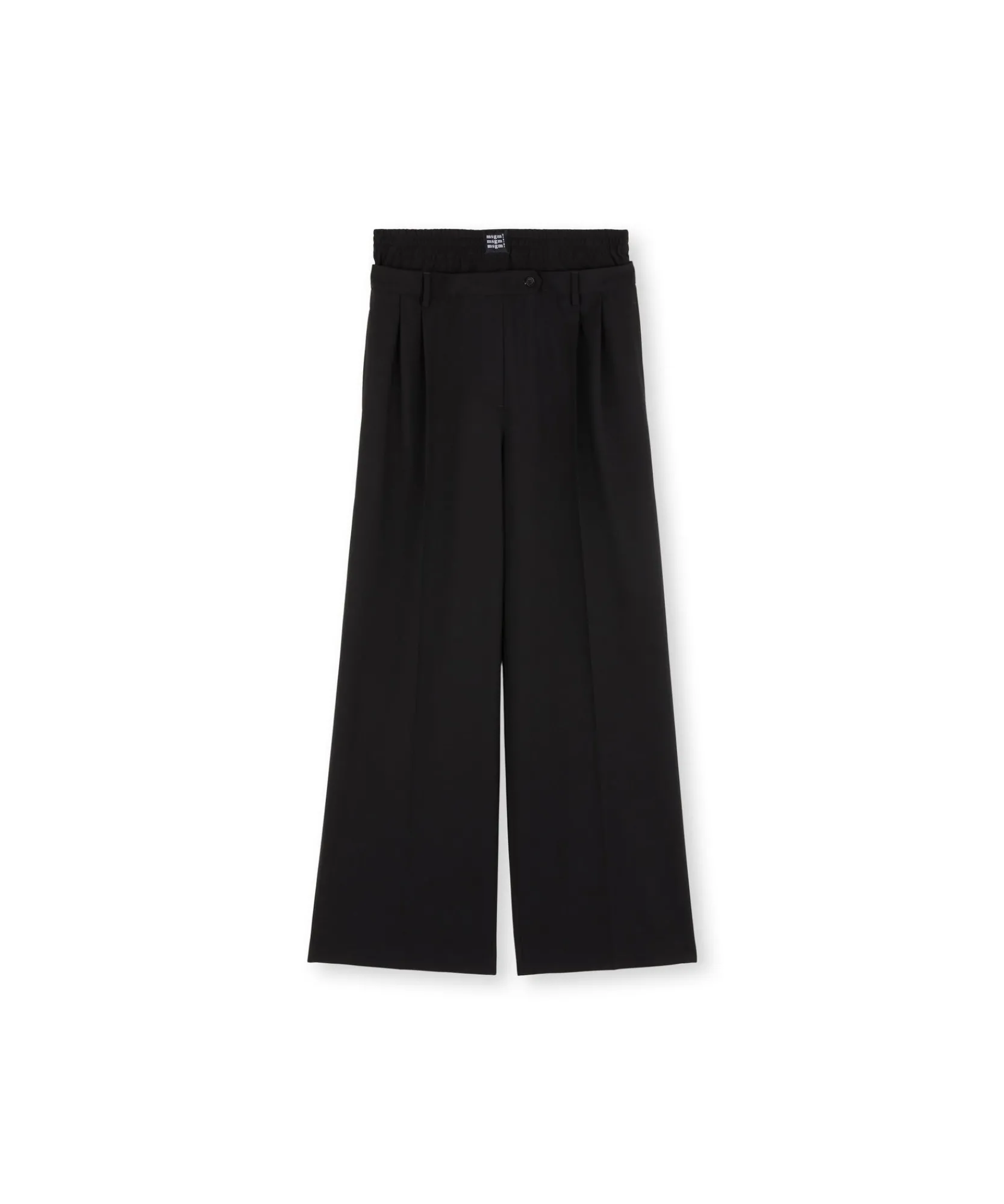 Pantaloni Sartoriale Con Boxer Incorporato In Lana Vergine^MSGM Hot
