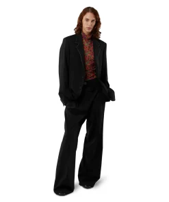 Pantaloni Sartoriale Con Boxer Incorporato In Lana Vergine^MSGM Hot