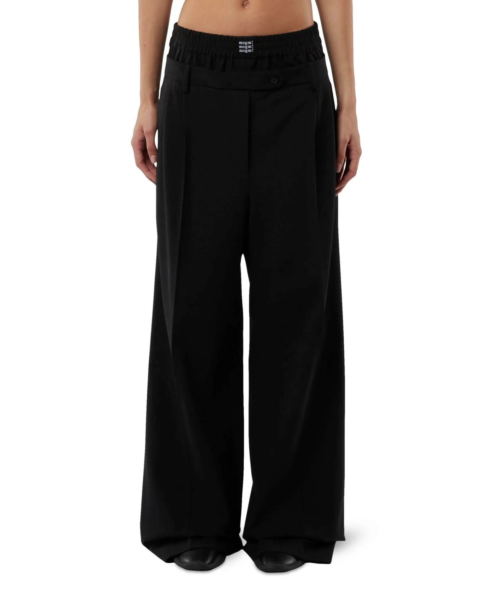Pantaloni Sartoriale Con Boxer Incorporato In Lana Vergine^MSGM Best
