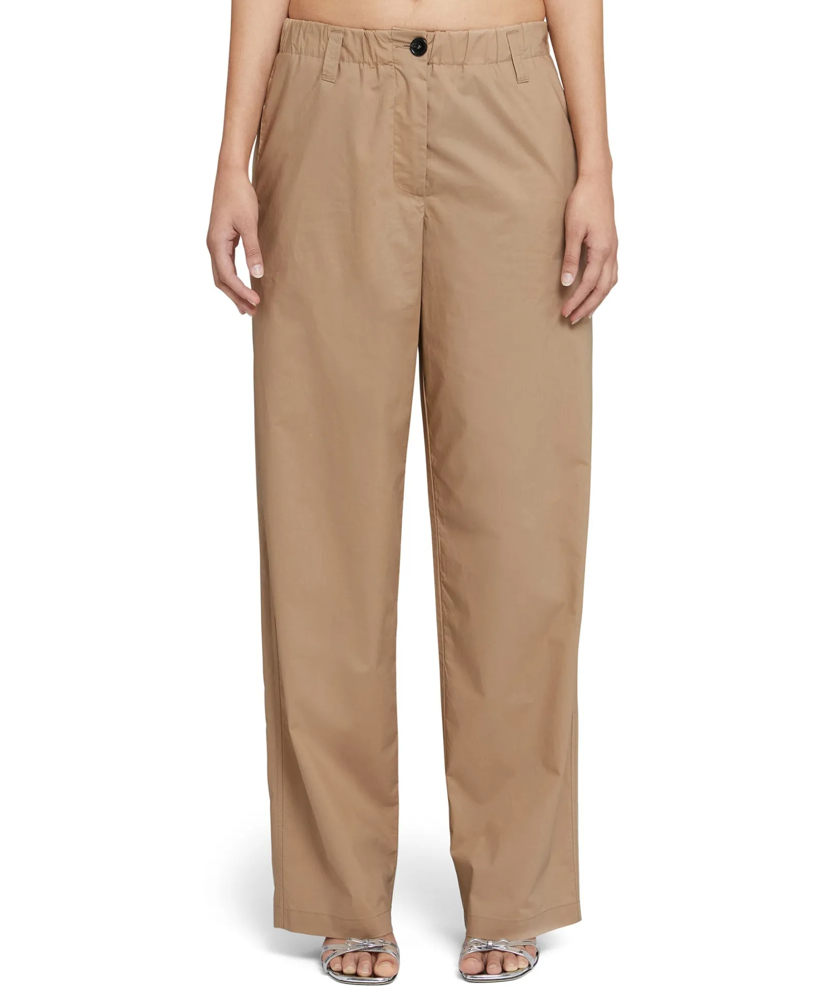 Pantaloni Straight Full Length In Cotone^MSGM Best