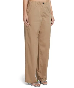 Pantaloni Straight Full Length In Cotone^MSGM Best