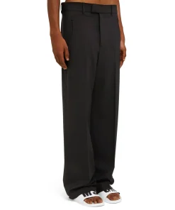 Pantaloni Tailoring A Gamba Dritta In Fresco Lana^MSGM Clearance