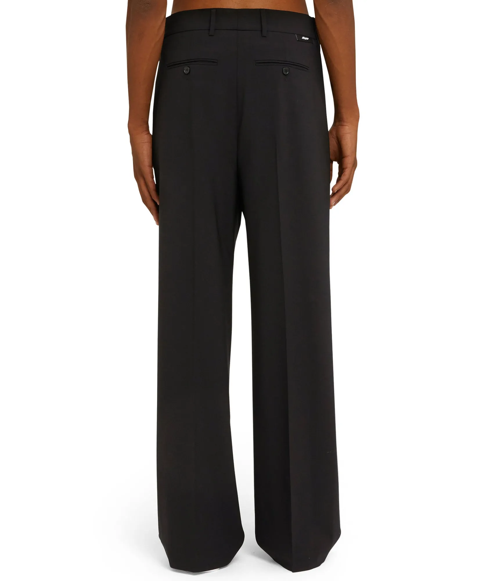 Pantaloni Tailoring A Gamba Dritta In Fresco Lana^MSGM Clearance