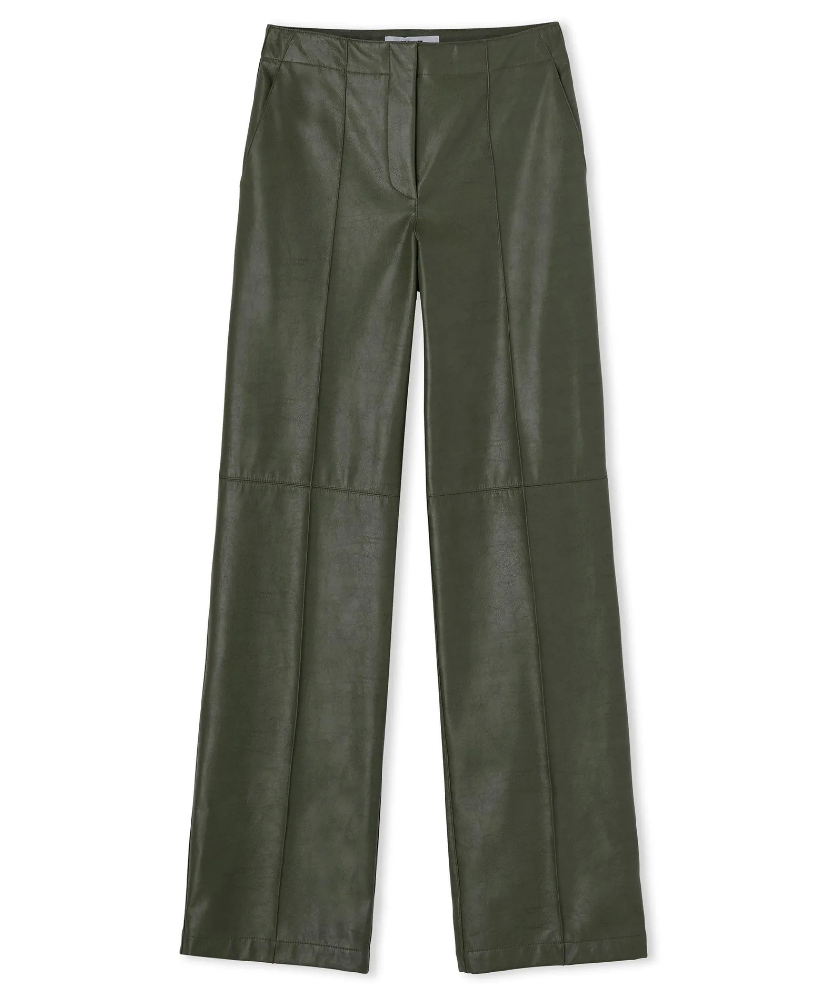 Pantaloni Tailoring A Gamba Dritta In Eco-Pelle^MSGM Discount