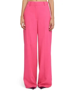 Pantaloni Tailoring A Gamba Dritta In Viscosa Grezza^MSGM Online