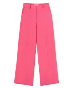 Pantaloni Tailoring A Gamba Dritta In Viscosa Grezza^MSGM Online