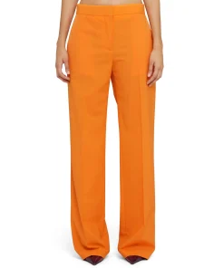 Pantaloni Tailoring A Gamba Dritta In Fresco Lana^MSGM Cheap