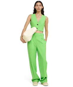 Pantaloni Tailoring A Gamba Dritta In Fresco Lana^MSGM Best
