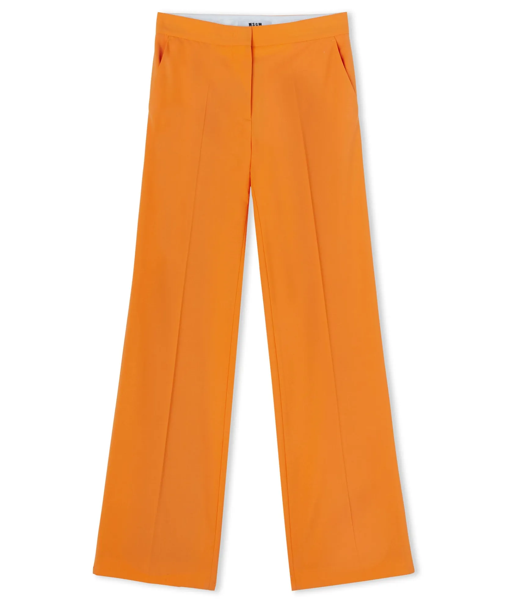 Pantaloni Tailoring A Gamba Dritta In Fresco Lana^MSGM Fashion