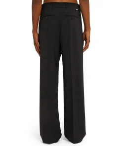 Pantaloni Tailoring A Gamba Dritta In Fresco Lana^MSGM Online