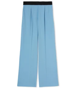 Pantaloni Tailoring A Gamba Dritta In Fresco Lana^MSGM New