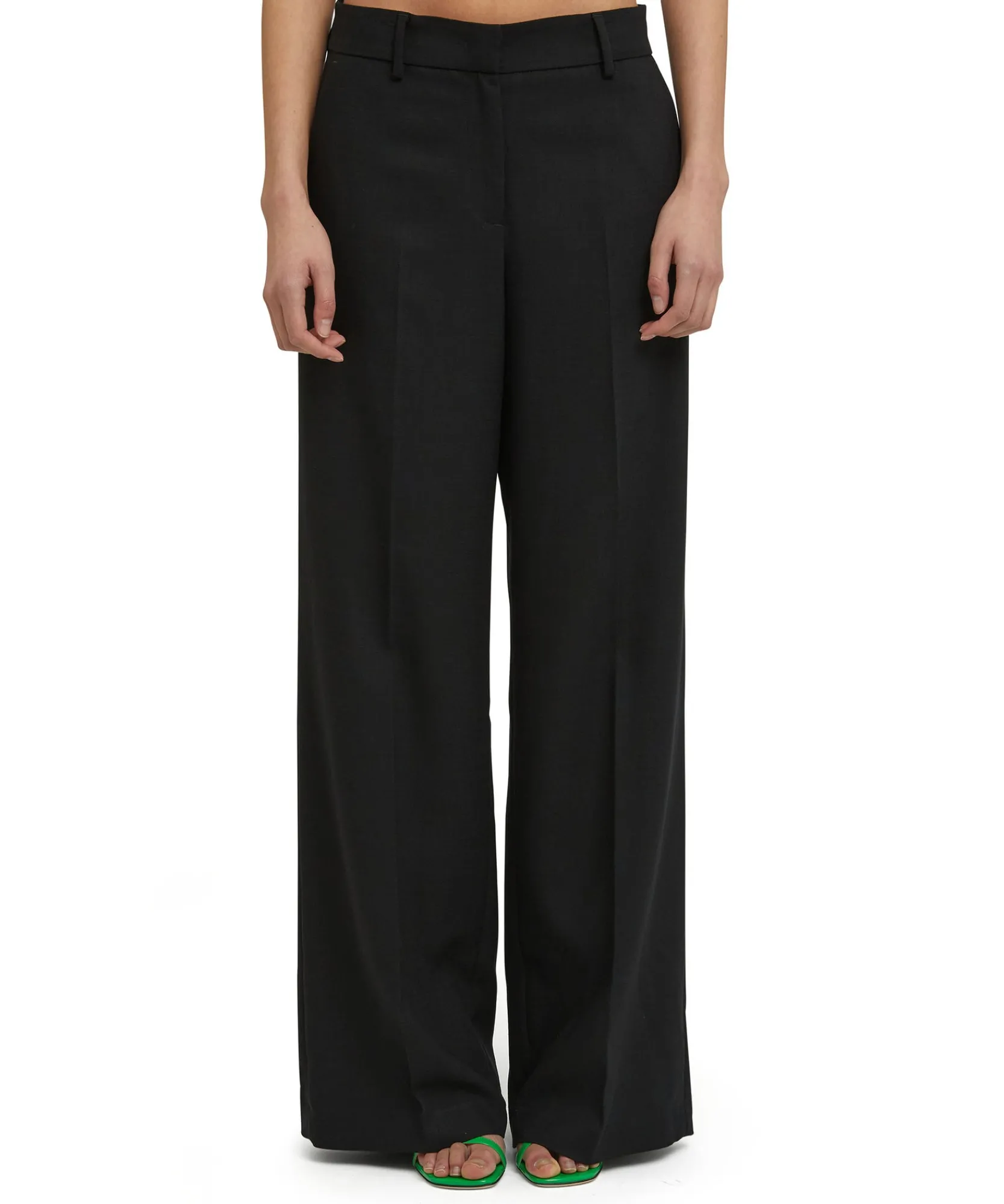 Pantaloni Tailoring A Gamba Dritta In Viscosa Grezza^MSGM Best