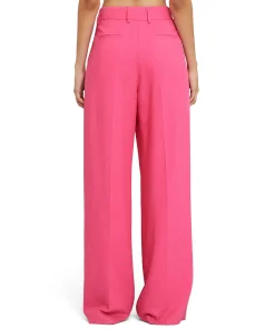 Pantaloni Tailoring A Gamba Dritta In Viscosa Grezza^MSGM Clearance