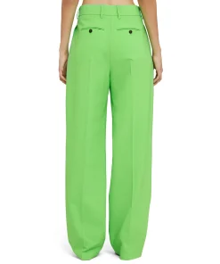 Pantaloni Tailoring A Gamba Dritta In Fresco Lana^MSGM New